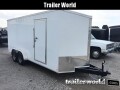 CW 7' x 16' x 7' Enclosed Cargo Trailer 10k GVWR Double doors 