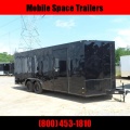 Covered Wagon Trailers 8.5x20 Bk Black out ramp door Enclosed Cargo 