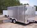 16ft Pewter Cargo Trailer with Double Barn Doors