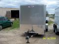 FLAT FRONT SILVER 12FT CARGO TRAILER