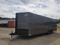  Covered Wagon Trailers 8.5x24 Charcoal  Black out ramp door Enclosed Cargo Trailer 