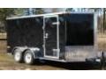 14FT CARGO Tandem Axle-BLACK V-NOSE