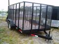14ft utility/landscape trailer tall w/mesh sides 