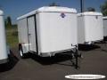 10ft  Single Axle WHITE  With Double Door-Flat Front