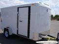 12ft Single Axle Enclosed Trailer WHITE With Ramp