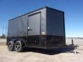 $Call- Covered Wagon Trailers 7X12 030 Charcoal Blackout Tadem Axle Motorcycle Package SemiScrewless Enclo