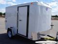 10ft  S/A WHITE With Ramp Flat Front with Spare Tire