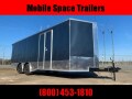  Covered Wagon Trailers 8.5x24 Charcoal Full Width Ramp door Enclosed Cargo