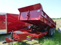 Dump Trailer Red 14ft w/Ramps