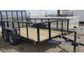 12FT BLACK UTILITY TRAILER WITH 2 FOOT MESH