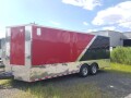 24ft Red/Black Enclosed Cargo Trailer - All Aluminum