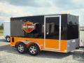 14ft Loaded Enclosed Motorcycle Trailer