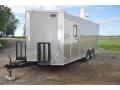 FLAT FRONT SILVER 18FT CONCESSION TRAILER