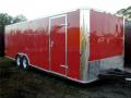 20ft Red car trailer Flat Front auto cargo