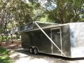 24ft Loaded Racecar Trailer cabinets, finished interior-THIS TRAILER IS LOADED