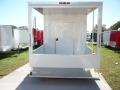 WHITE 14FT CONCESSION TRAILER WITH PORCH
