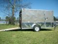 6x12 pewter enclosed cargo motorcycle trailer 
