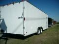 8.5 x 24 white carhauler enclosed motorcycle cargo trailer