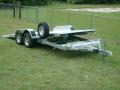 18' 10k TILT aluma equipment carhauler trailer w spare