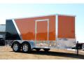 V-NOSE TWO TONE 14FT MOTORCYCLE/CARGO TRAILER