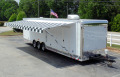 32FT TRIPLE AXLE CAR HAULER WITH AWNING