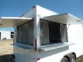 White Flat Front 16ft Concession Trailer w/Electrical Package