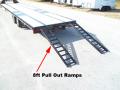 40ft Flatbed Trailer w/Slide Out Ramps