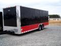 Two Tone Black/Red 24ft Car Hauler