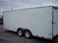 20ft White Enclosed Car Hauler with 5.2k axles