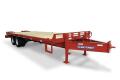 Red 20+5ft  Tandem Axle Gooseneck-Pintle Hitch