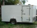 12FT CARGO TRAILER WITH RAMP AND V-NOSE