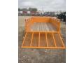 12ft Yellow Utility Trailer w/High Expanded Metal Sides