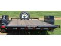 20ft Utility Trailer w/Spare Tire - Black Steel Frame w/Wood Deck