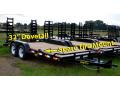 18ft Tandem Axle Equipment Trailer w/Stand up Ramps