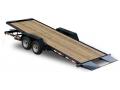 20ft Tilt Bed Equipment Trailer w/Treated Lumber Deck