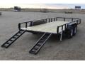 18ft Tandem 7000lb Axle Equipment Trailer w/Stand Up Ramps