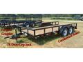 16ft Tandem 5200lb Axle Pipe Utility Trailer