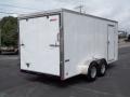 12ft CARGO TRAILER WITH RAMP-WHITE