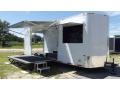 24ft White Stage Trailer w/ Electrical Package