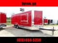 8.5x20 enclosed cargo 3x6 glass and sceen 3 Bay Sink Concession Vending Concession Trailer