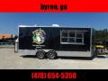 8.5x20 enclosed cargo 3x6 glass and sceen 3 Bay Sink Concession Vending Concession Trailer