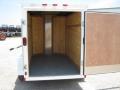 8ft white single door cargo trailer