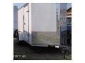 12FT WHITE CARGO TRAILER W/WEDGE FRONT