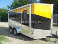7 x 14 V- NOSED ENCLOSED TRAILER LOADED W/ OPTIONS