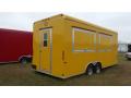  Yellow 20ft Concession Trailer w/Two Concession Windows
