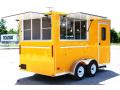 Yellow 14ft Concession Trailer w/3 Concession Windows