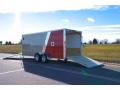 PEWTER AND RED 23FT SNOWMOBILE TRAILER