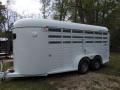 16ft White ES LS Trailer with Rounded Front