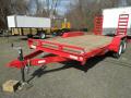 Red Flat-Bed Equipment Trailer 16ft