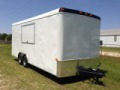 Concession Trailer White Flat Front 20ft